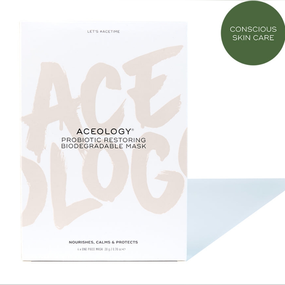 QACEOLOGY Probiotic Restoring Biodegradable mask set (4 masks)
